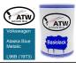 Preview: Volkswagen, Alaska Blue Metalic, L96B (1973): 500ml Lackdose, von ATW Autoteile West.